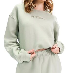 Mia Maples M Fraise Bunny Hug Crewneck Cucumber Seed